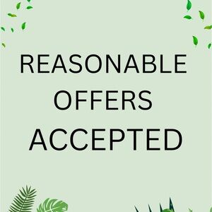 Reasonable Offers Accepted Sign